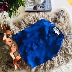 Cobalt Blue Tank Top with thin straps
